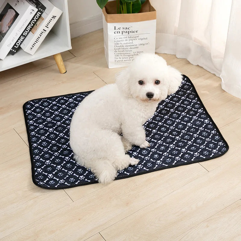 Almofada para xixi de cachorro, fralda absorvente reutilizável, lavável, almofada de treinamento para filhotes. - Domfyshop