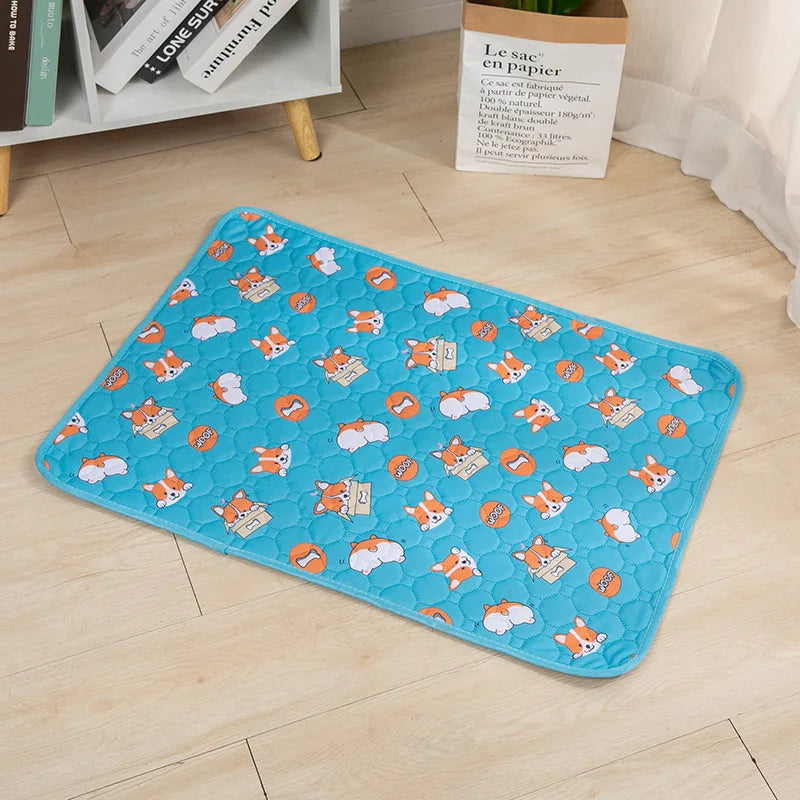 Almofada para xixi de cachorro, fralda absorvente reutilizável, lavável, almofada de treinamento para filhotes. - Domfyshop