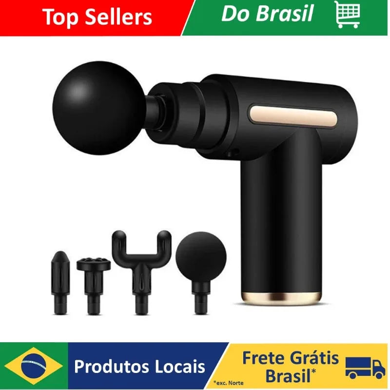 mini massageador elétrico equipamento de massagem corporal - Domfyshop