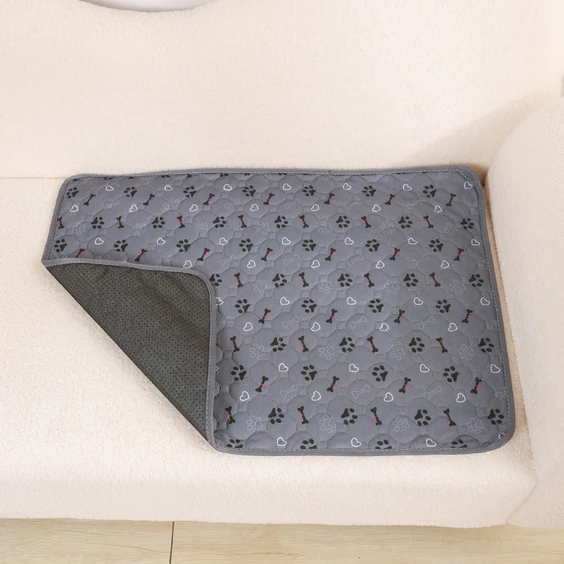 Almofada para xixi de cachorro, fralda absorvente reutilizável, lavável, almofada de treinamento para filhotes. - Domfyshop